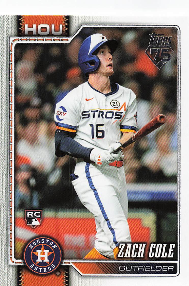2026 Topps Baseball Zach Cole #601 Rookie