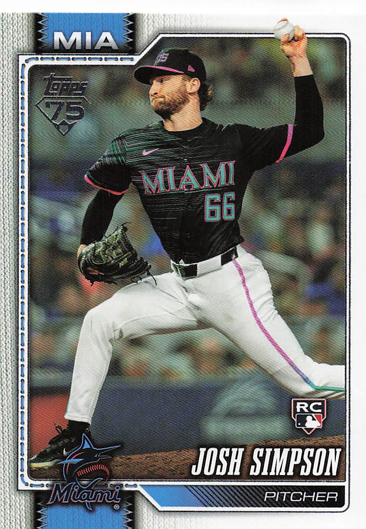 2026 Topps Baseball Josh Simpson #583 Rookie