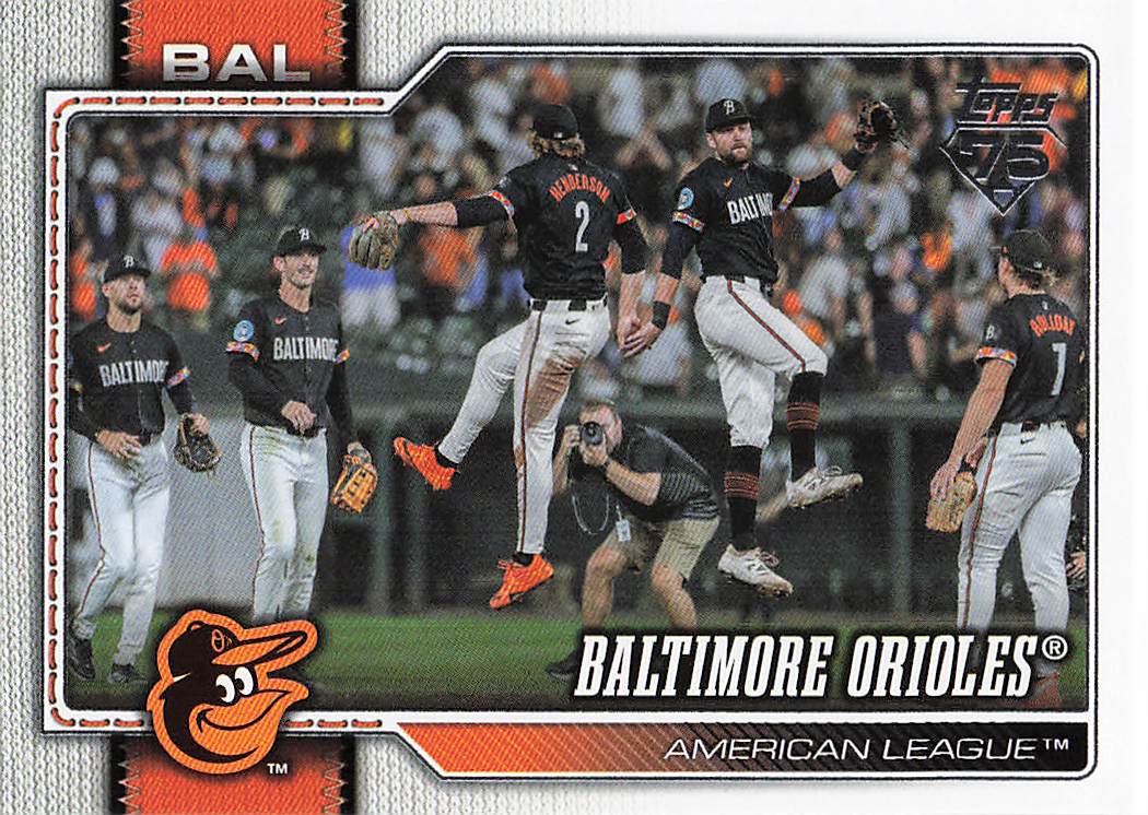 2026 Topps Baseball Baltimore Orioles #654