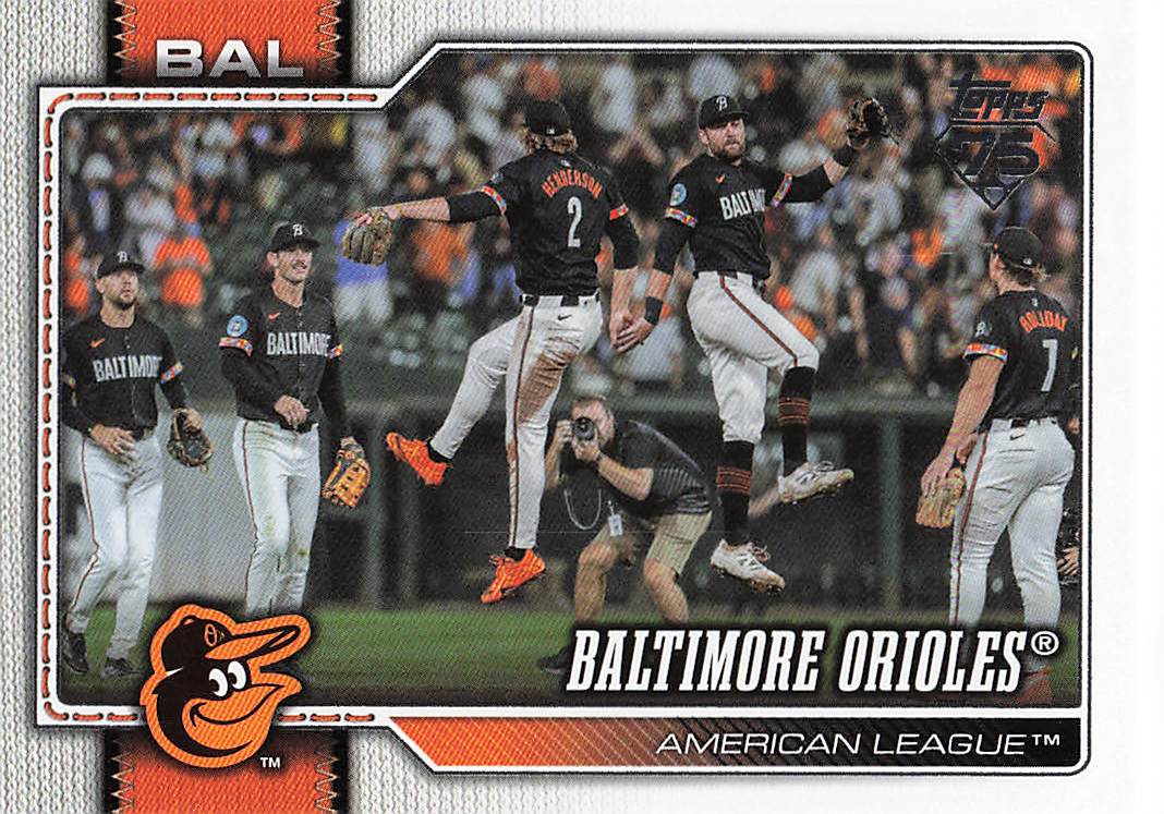 2026 Topps Baseball Baltimore Orioles #654