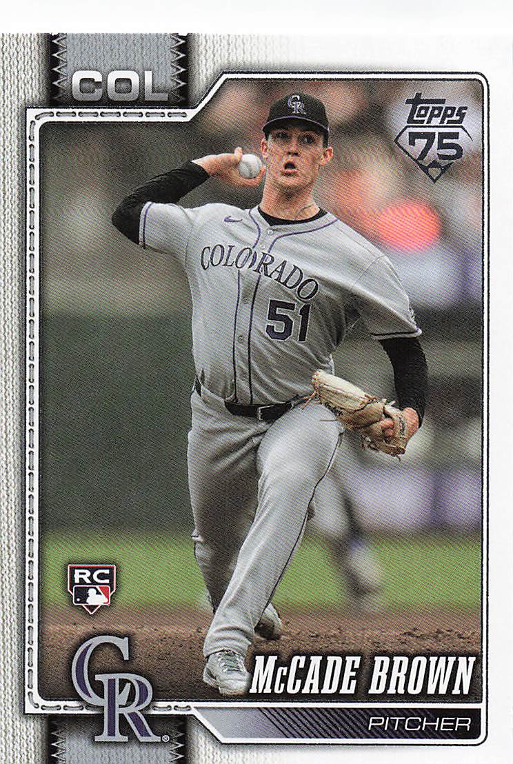 2026 Topps Baseball McCade Brown #595 Rookie