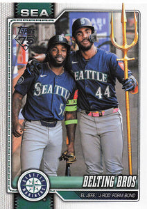 2026 Topps Baseball Belting Bros (Randy Arozarena / Julio Rodriguez) #369