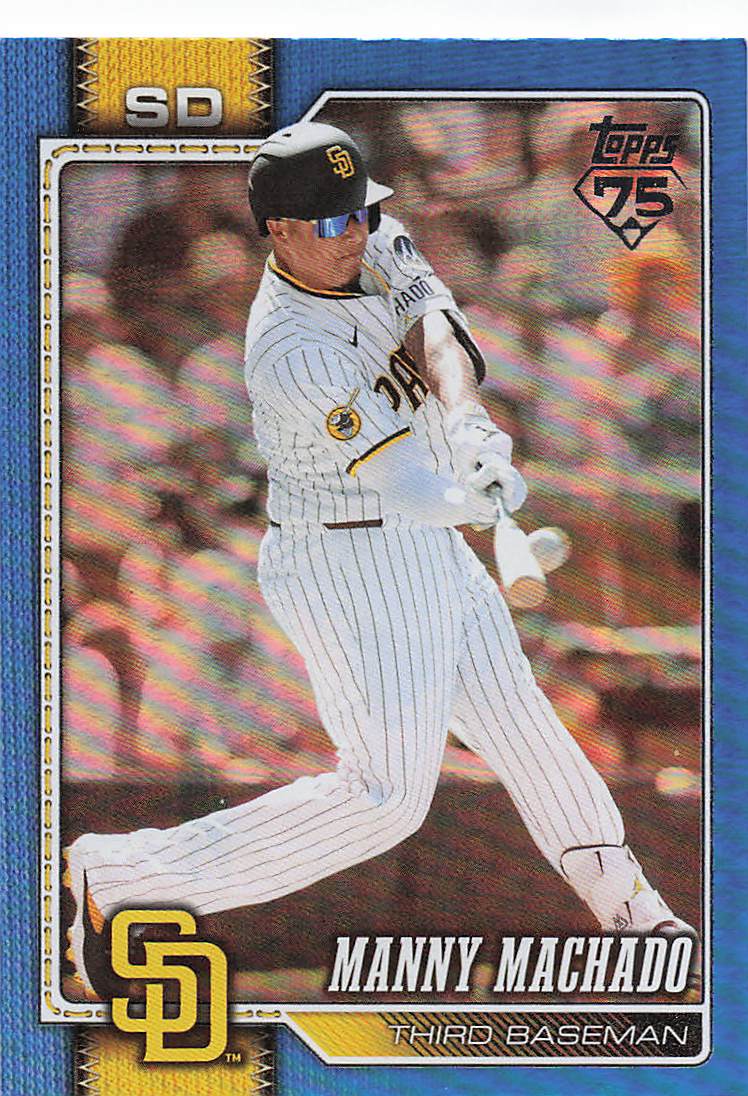 2026 Topps Baseball Blue Rainbow Foil 115/150 Manny Machado #614