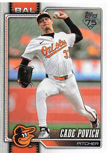 2026 Topps Baseball Cade Povich #555