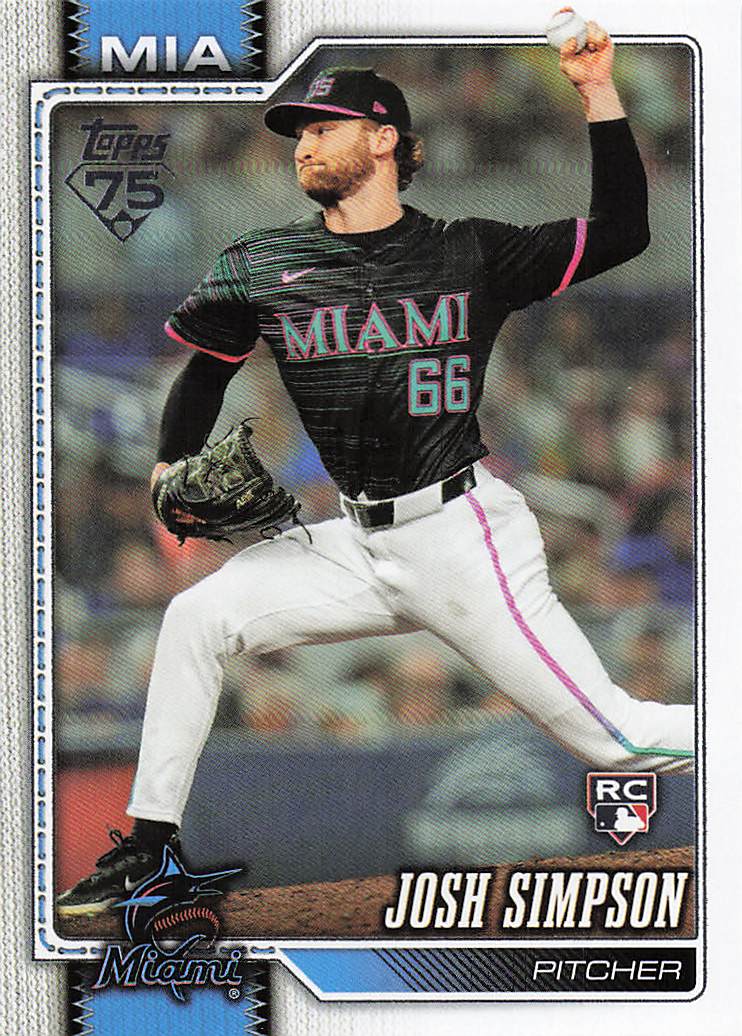 2026 Topps Baseball Josh Simpson #583 Rookie