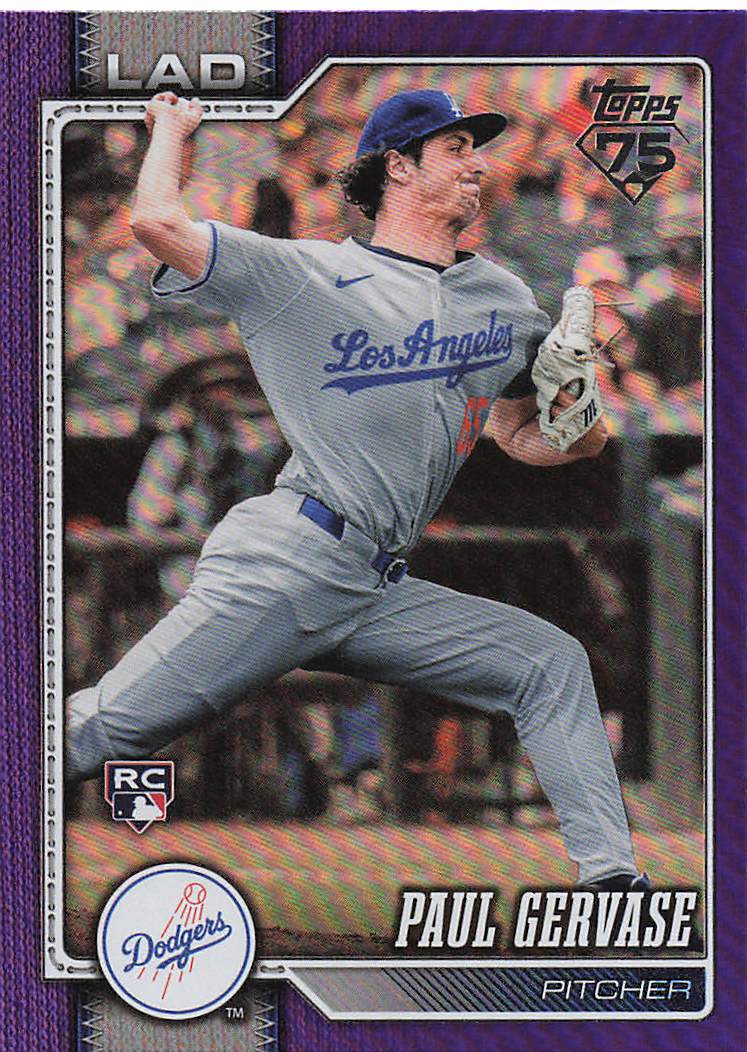 2026 Topps Baseball Purple Holo Foil 227/250 Paul Gervase #611 Rookie