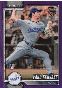 2026 Topps Baseball Purple Holo Foil 227/250 Paul Gervase #611 Rookie