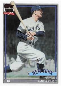 2026 Topps Baseball 1991 Topps Baseball Lou Gehrig #91B2-30