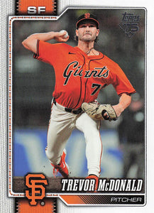 2026 Topps Baseball Trevor McDonald #466