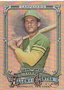 2025 Topps Allen & Ginter Baseball Silver Portrait Bert Campaneris #284