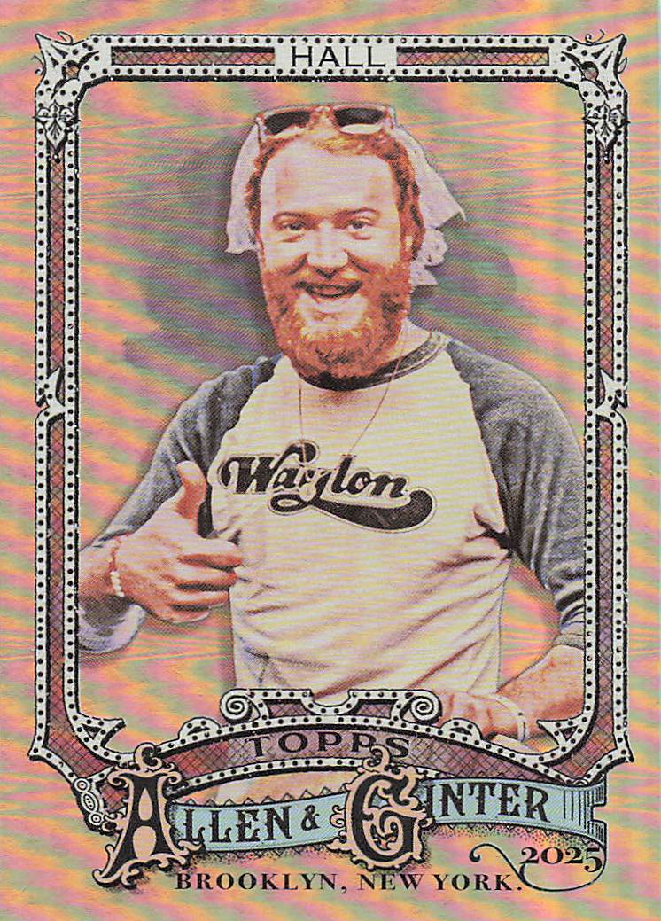2025 Topps Allen & Ginter Baseball Silver Portrait John Hall #256