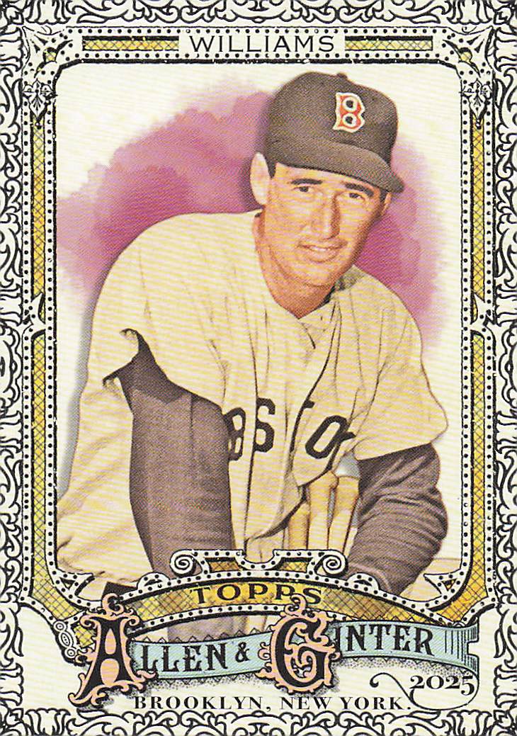 2025 Topps Allen & Ginter Baseball Foil Filagree Ted Williams #48