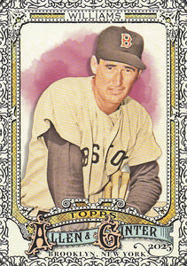 2025 Topps Allen & Ginter Baseball Foil Filagree Ted Williams #48