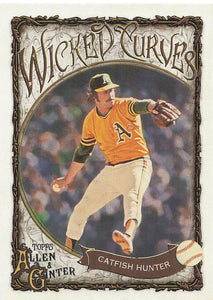 2025 Topps Allen & Ginter Baseball Wicked Curves Catfish Hunter #WC-30