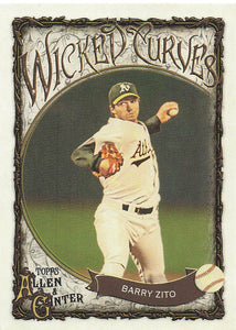 2025 Topps Allen & Ginter Baseball Wicked Curves Barry Zito #WC-5