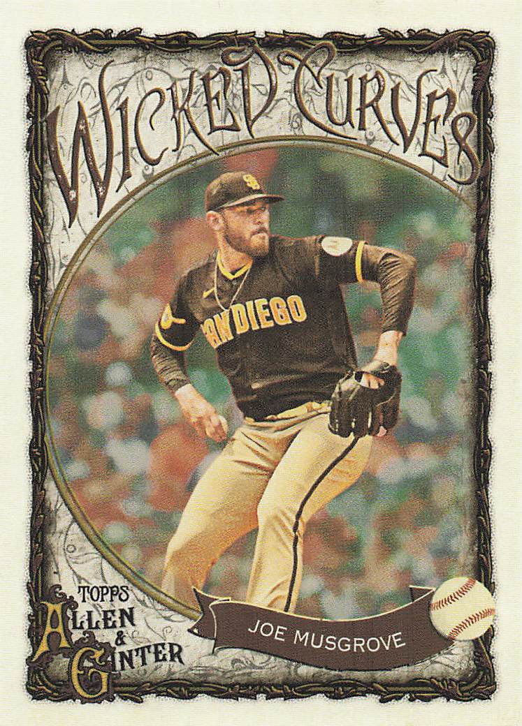 2025 Topps Allen & Ginter Baseball Wicked Curves Joe Musgrove #WC-4