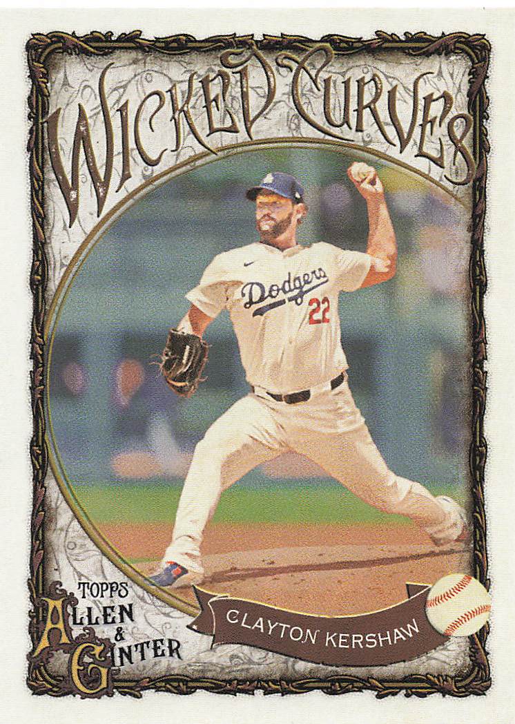 2025 Topps Allen & Ginter Baseball Wicked Curves Clayton Kershaw #WC-7