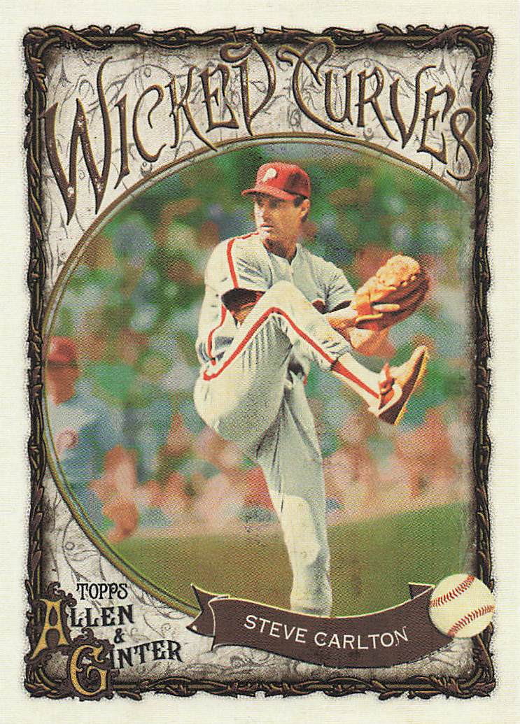 2025 Topps Allen & Ginter Baseball Wicked Curves Steve Carlton #WC-14