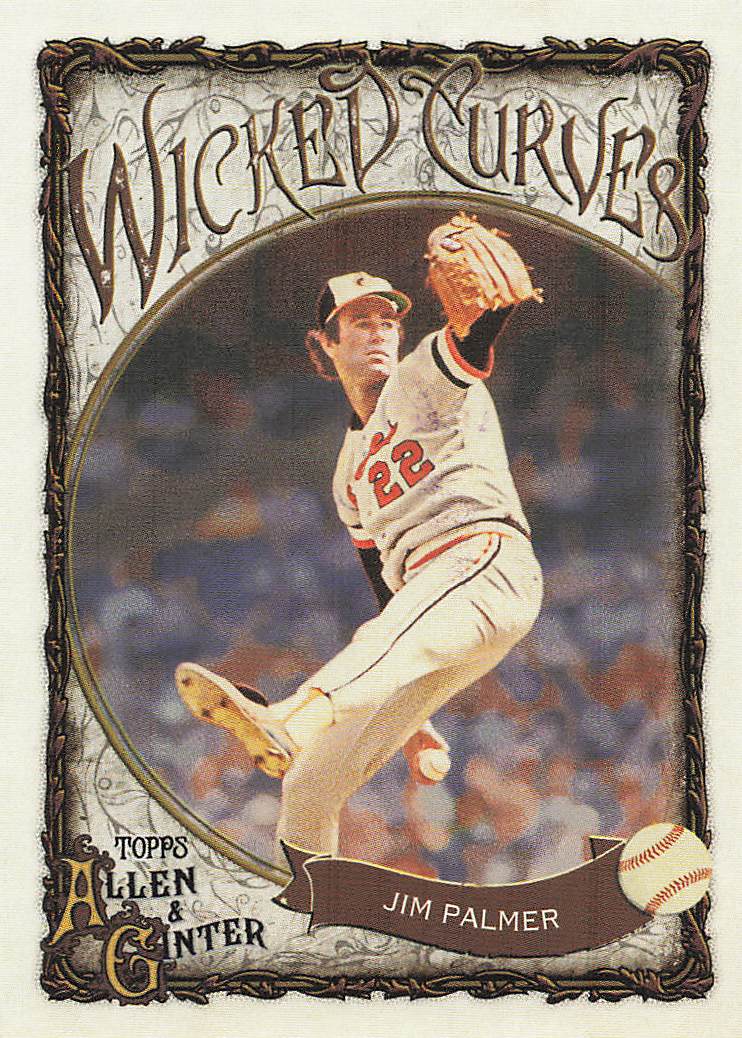 2025 Topps Allen & Ginter Baseball Wicked Curves Jim Palmer #WC-21