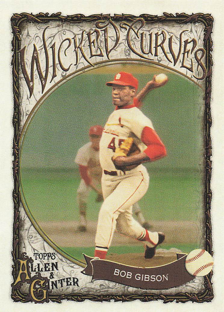 2025 Topps Allen & Ginter Baseball Wicked Curves Bob Gibson #WC-23
