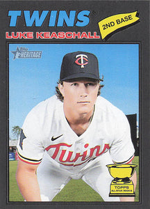 2026 Topps Heritage Baseball Dark Gray Luke Keaschall #116