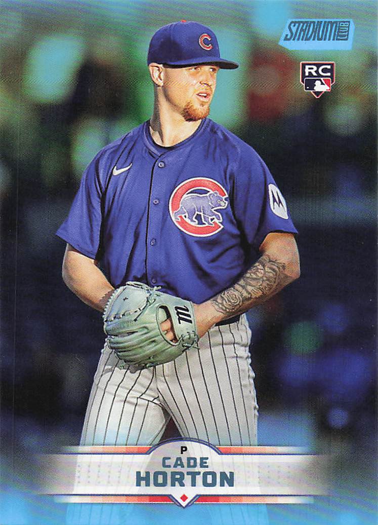 2025 Stadium Club Baseball Light Blue Foil Cade Horton #24 Rookie