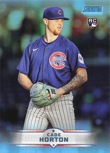 2025 Stadium Club Baseball Light Blue Foil Cade Horton #24 Rookie