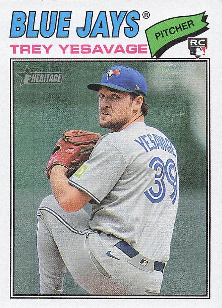 2026 Topps Heritage Baseball Trey Yesavage #245 Rookie