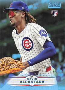 2025 Stadium Club Baseball Light Blue Foil Kevin Alcántara #91 Rookie