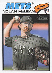 2026 Topps Heritage Baseball Nolan McLean #150 Rookie