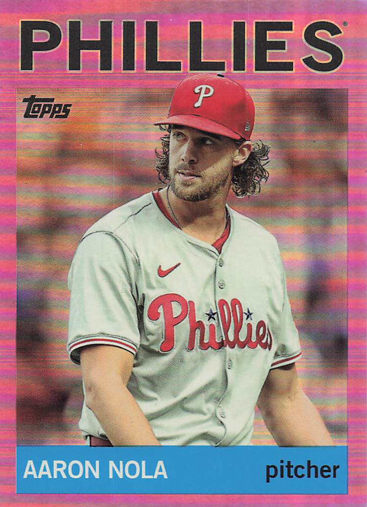 2025 Topps Archives Baseball Pink Foilboard Aaron Nola #3