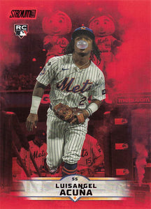 2025 Stadium Club Baseball Red Foil Luisangel Acuña #115 Rookie