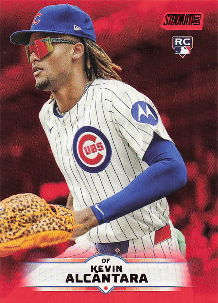2025 Stadium Club Baseball Red Foil Kevin Alcántara #91 Rookie