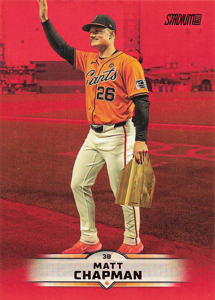 2025 Stadium Club Baseball Red Foil Matt Chapman #167