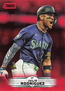 2025 Stadium Club Baseball Red Foil Julio Rodríguez #185