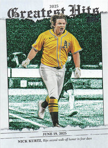 2026 Topps Baseball 2025 Greatest Hits Nick Kurtz #GH-23