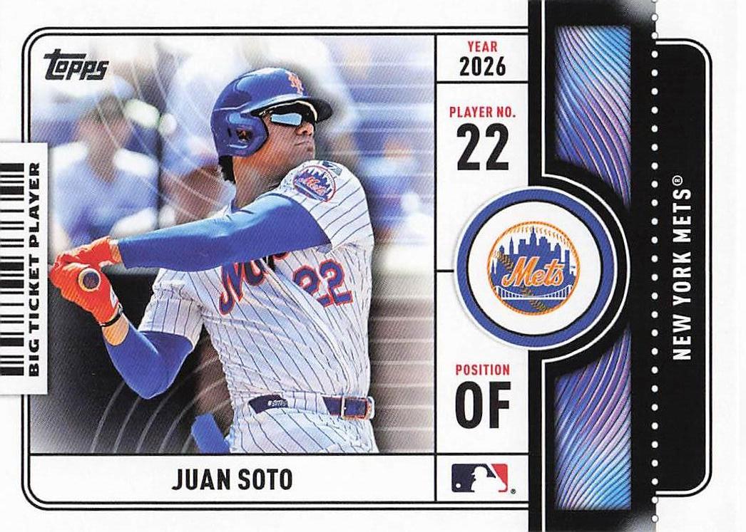 2026 Topps Baseball Big Ticket Players Juan Soto #BTP-11