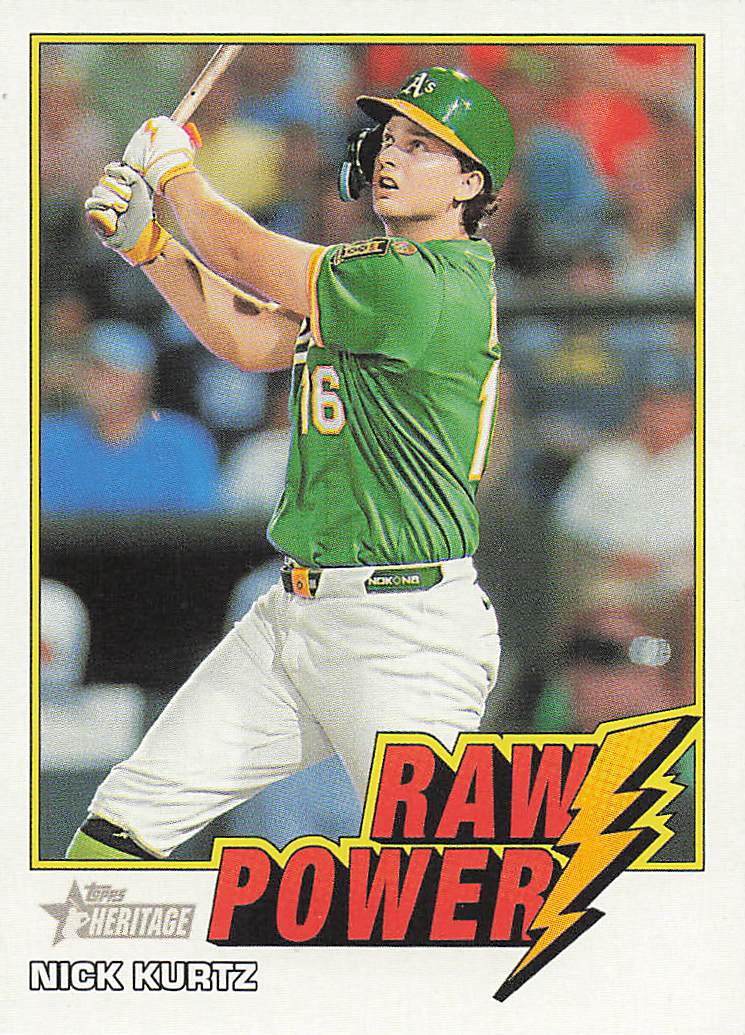 2026 Topps Heritage Baseball Raw Power Nick Kurtz #RP-NK