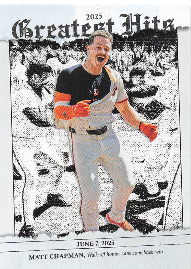 2026 Topps Baseball 2025 Greatest Hits Matt Chapman #GH-9