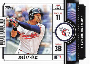 2026 Topps Baseball Big Ticket Players José Ramírez #BTP-9