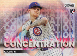 2025 Stadium Club Baseball Concentration Cade Horton #C-9