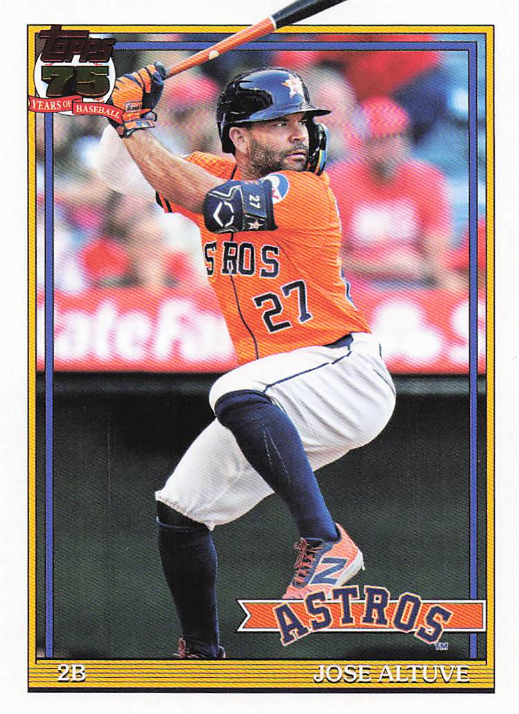 2026 Topps Baseball 1991 Topps Baseball Jose Altuve #T91-7