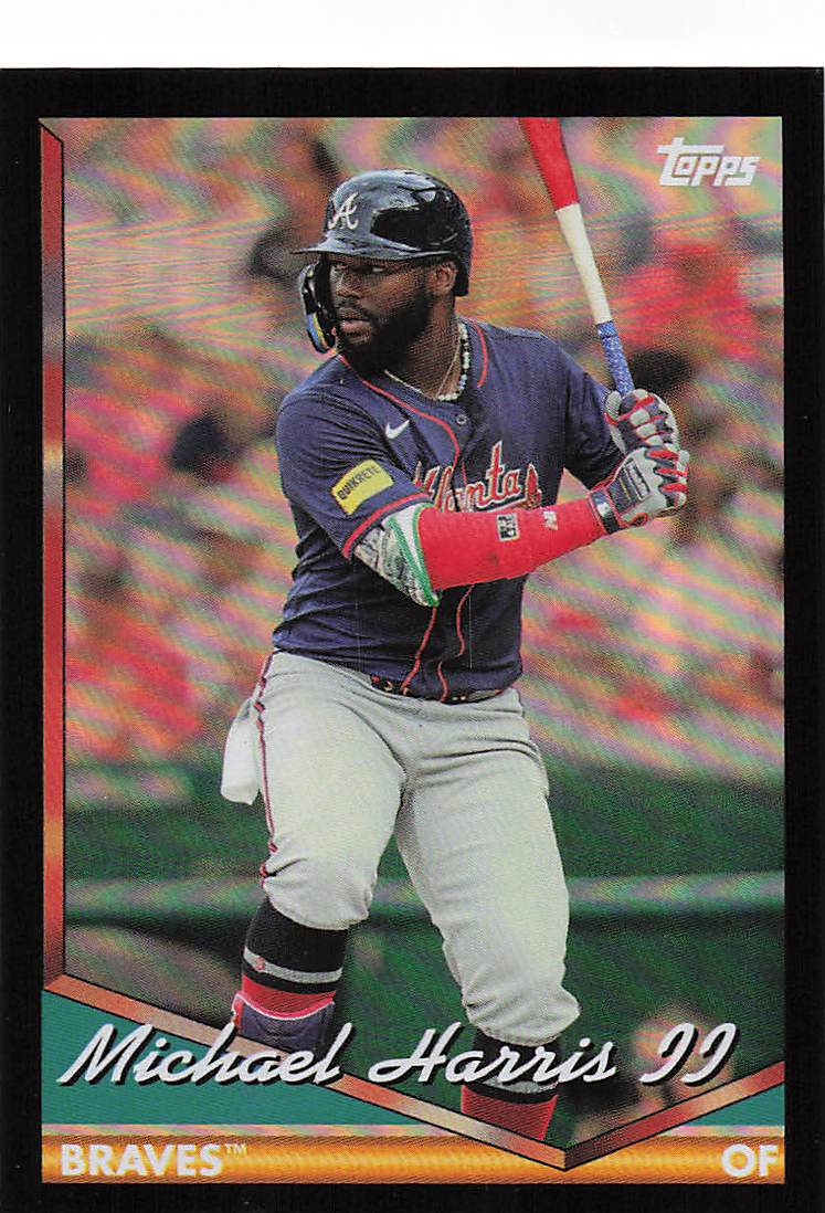 2024 Topps Archives Baseball Black Foilboard Michael Harris II #248