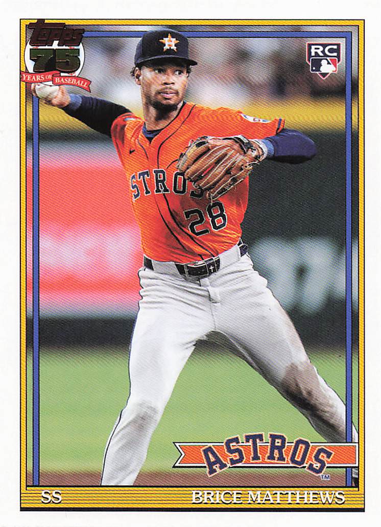 2026 Topps Baseball 1991 Topps Baseball Brice Matthews #T91-28