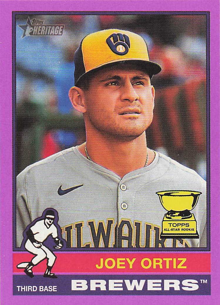2025 Topps Heritage Baseball Light Purple Border Joey Ortiz #207