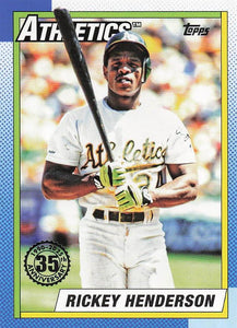 2025 Topps Baseball 1990 Topps Baseball Rickey Henderson #T90-46