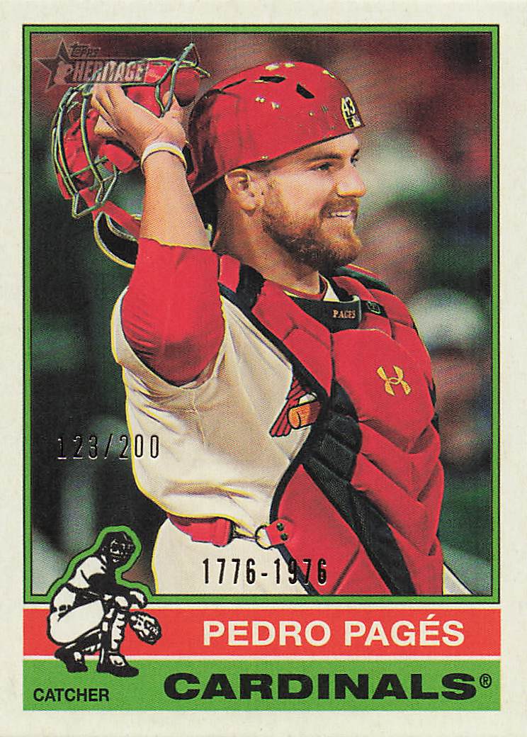 2025 Topps Heritage Baseball Bicentennial 123/200 Pedro Pagés #524