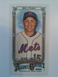 2025 Topps Allen & Ginter Baseball Mini Carlos Beltrán #153