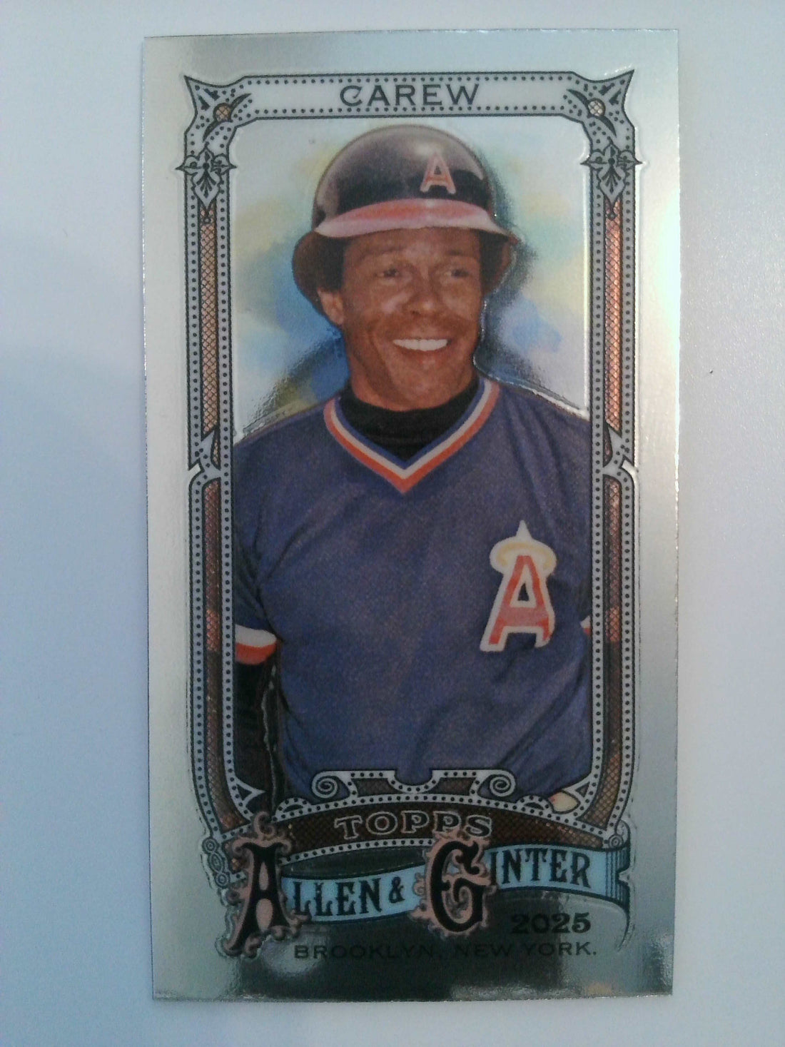 2025 Topps Allen & Ginter Baseball Chrome Mini Rod Carew #16