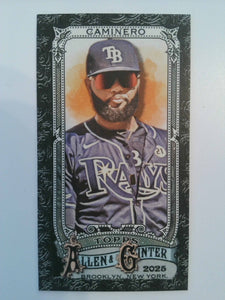 2025 Topps Allen & Ginter Baseball Mini Black Border Junior Caminero #72